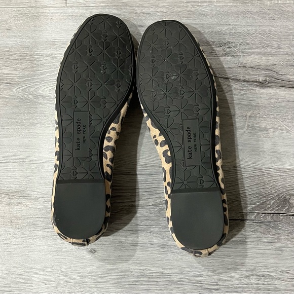 Kate Spade Keaton Leopard Print Suede Flats NWOB - Picture 5 of 5